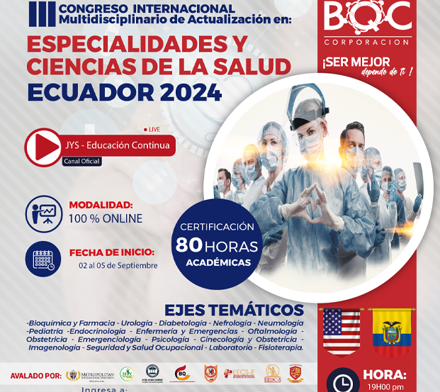 Congreso Internacional Multidisciplinario De Actualización En: Especialidades Y Ciencias De La Salud / Ecuador 2024