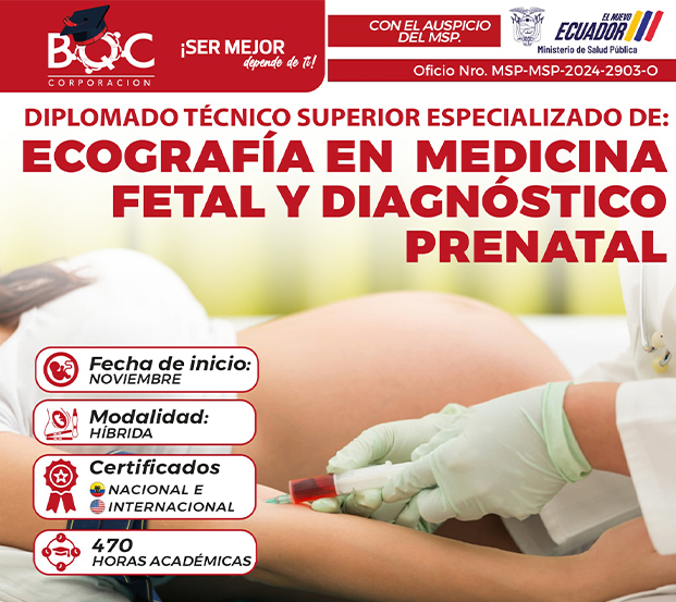 Diplomado técnico superior especializado en Ecografía de medicina fetal y diagnóstico prenatal