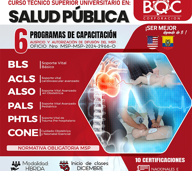 Curso Técnico superior universitario en: Salud Pública 8C