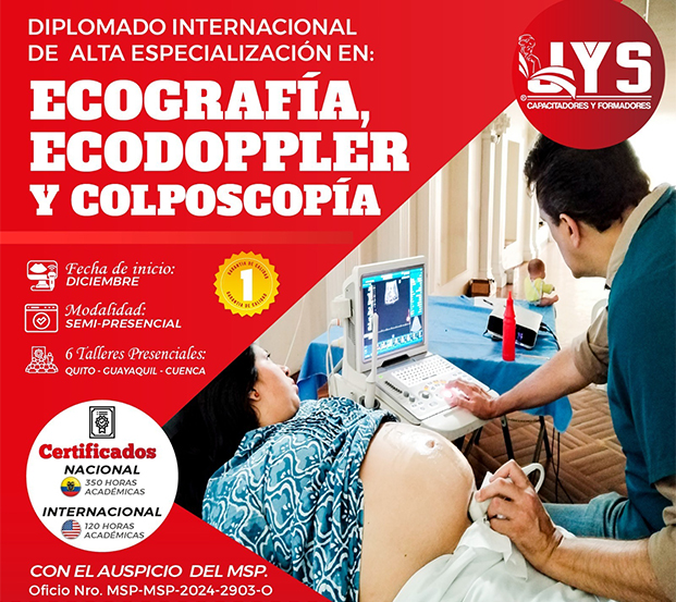 Diplomado internacional de alta especialización en Ecografía, Ecodoppler y Colposcopia 14C