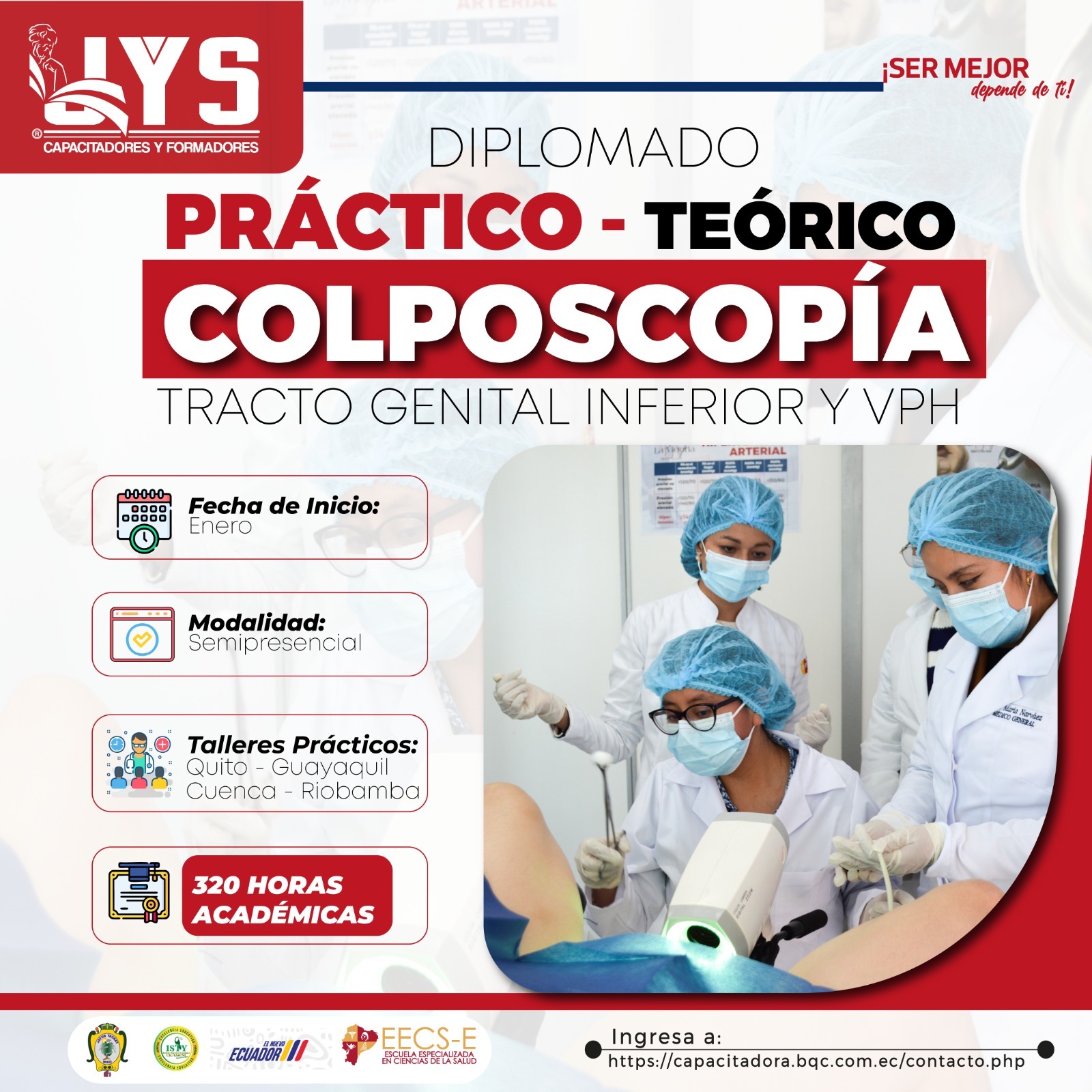 Diplomado práctico - teórico Colposcopía tracto genital inferior y VPH 2C