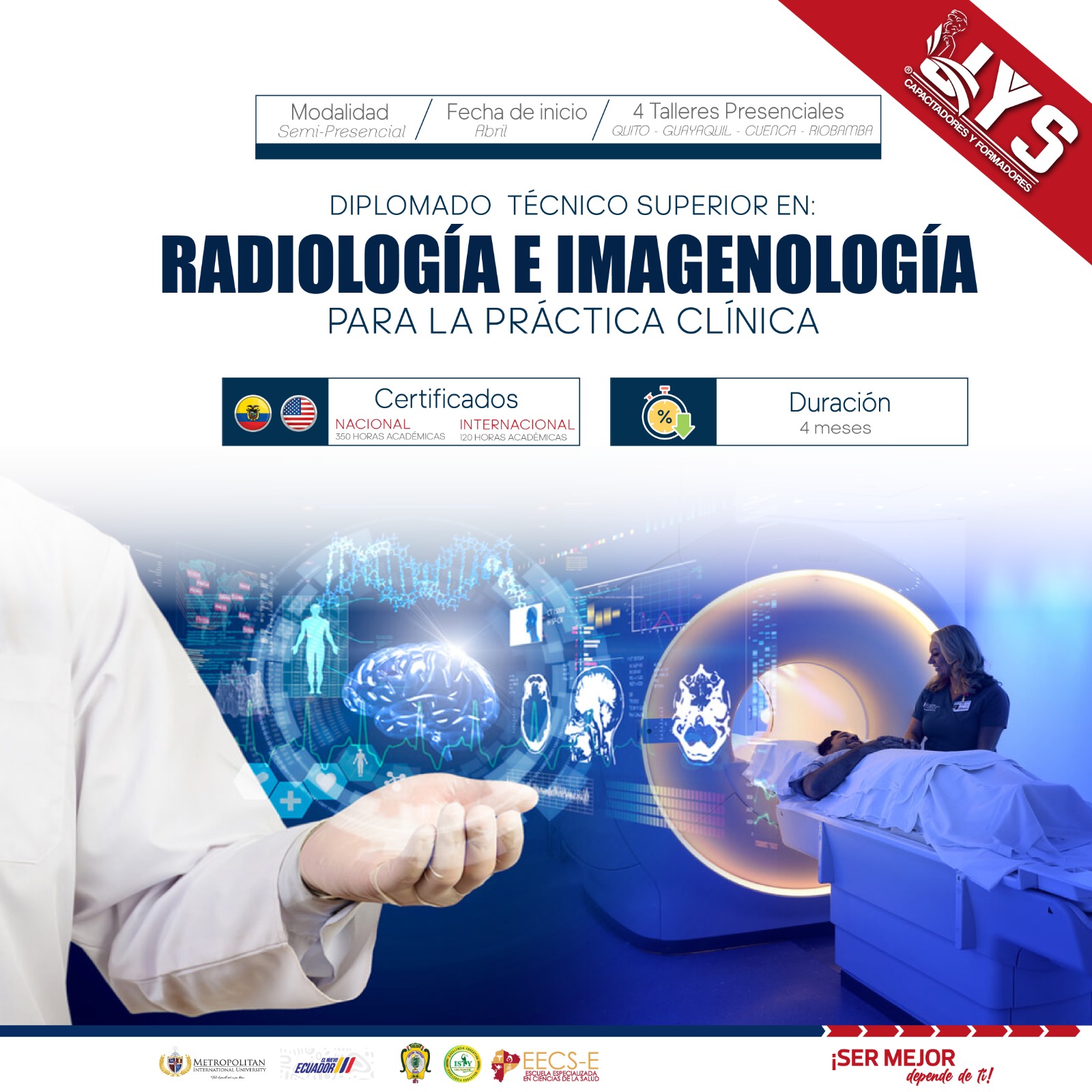 Diplomado Técnico Superior En Radiología e Imagenología para la Práctica Clínica