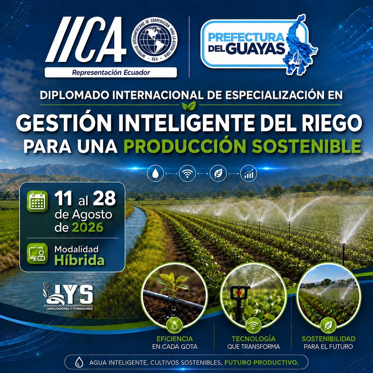 Diplomado Internacional de Especialización en Gestión Inteligente del Riego para una Producción Sostenible