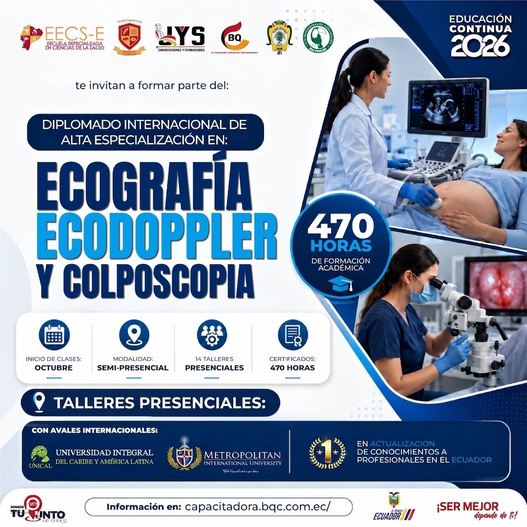Diplomado internacional de alta especialización en Ecografía, Ecodoppler y Colposcopia 20C